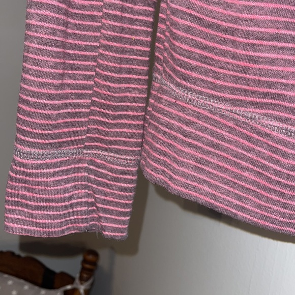 Gray and Pink Striped Tee - Picture 3 of 5